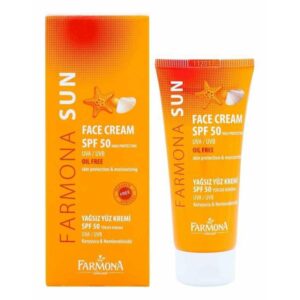 Kem chống nắng Farmona sun oil free SPF50 không bóng dầu, thấm nhanh qua da, không để lại vết. Giảm nguy cơ da bị cháy nắng, bị bỏng nắng, bị dị ứng do nắng bán tại thái bình