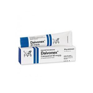 Thuốc bôi Daivonex có thành phần chính là Calcipotriol, điều trị bệnh vảy nến hiệu quả